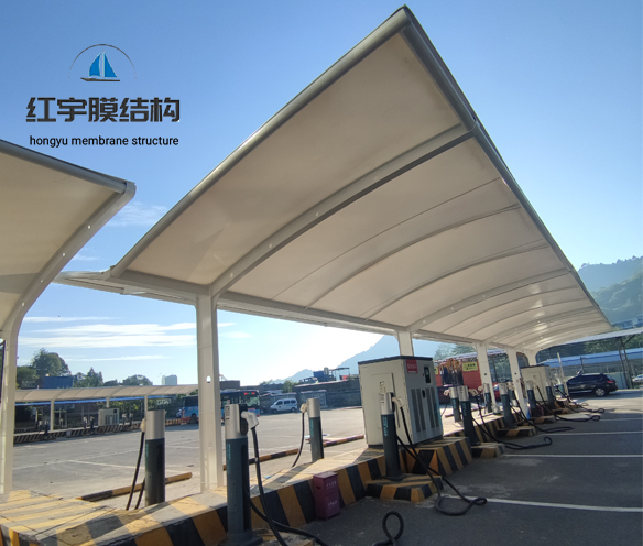 公交車充電樁雨棚